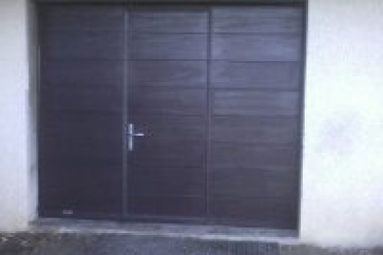 Porte de garage sectionnelle gris anthracite