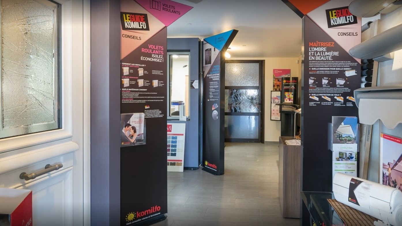 L'intérieur du magasin Komilfo Herter à Argelès (66)