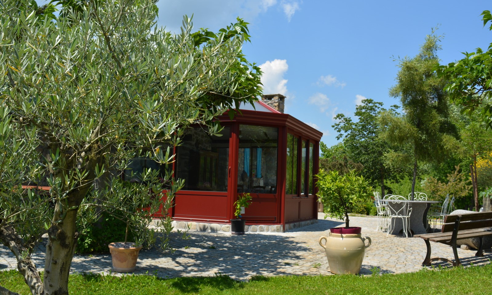 Véranda jardin d'hiver en Provence - Komilfo
