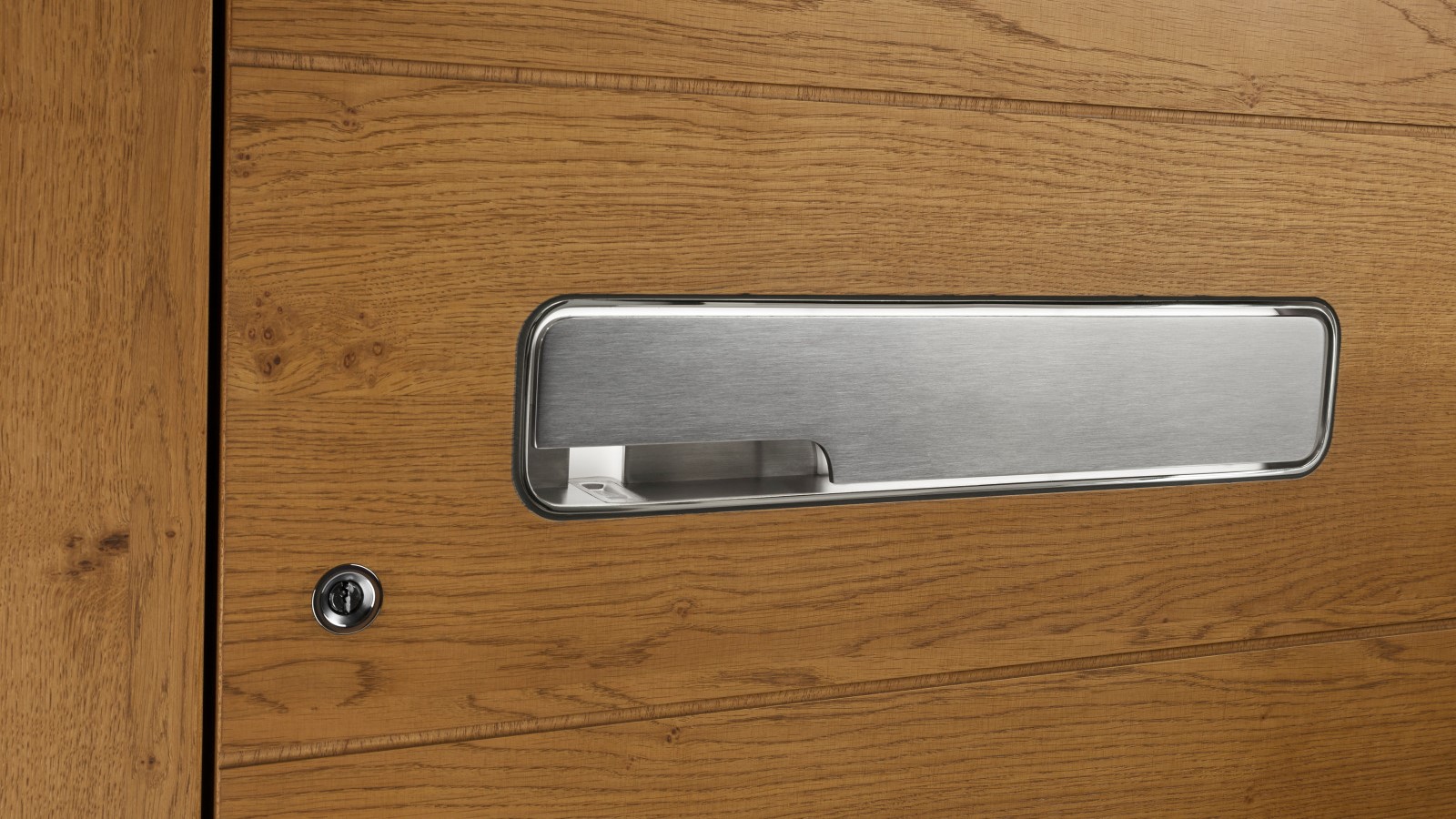 Porte en bois avec ouverture à empreintes digitales pour un intérieur au style scandinave - Komilfo