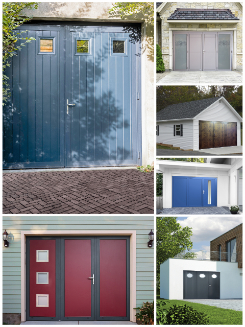 Quelques modèles de portes de garage battantes Komilfo