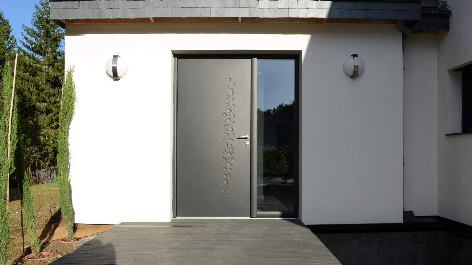 Portes Dentrée Aluminium Sur Mesure Komilfo