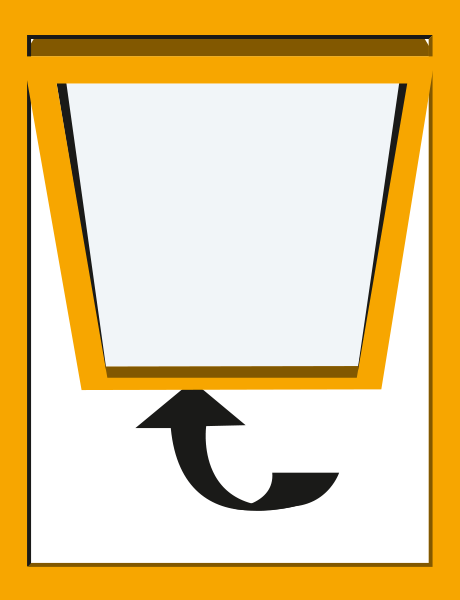 Fenêtre sur pivot projection