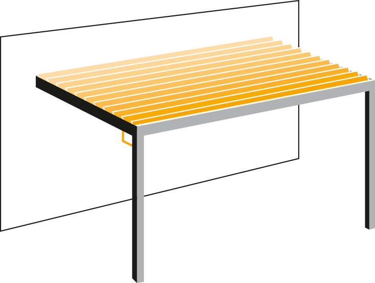 Pergola lames orientables