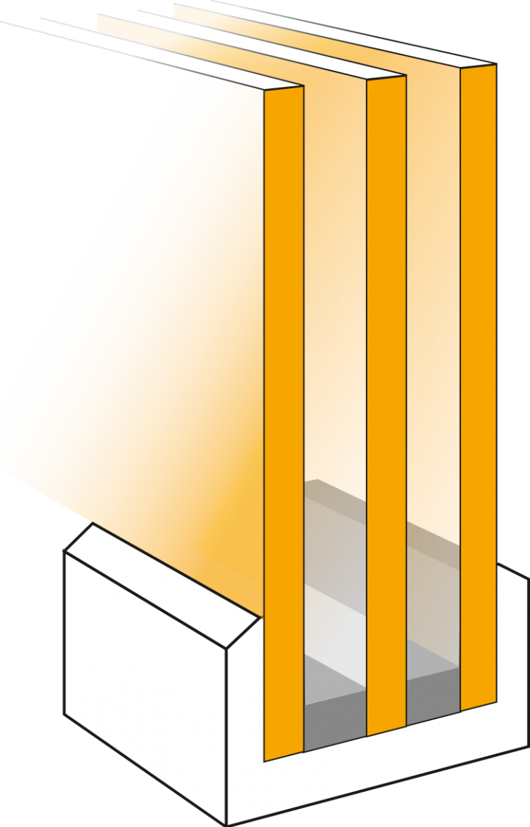 Isolation thermique triple vitrage