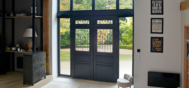 porte double vantaux moderne