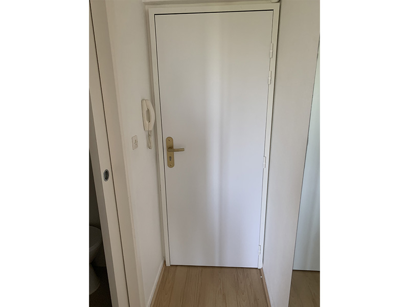 porte palière bois alu pour appartement