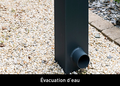 évacuation d'eau pour carport