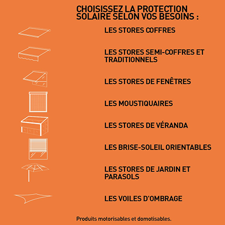 types de protection solaire store