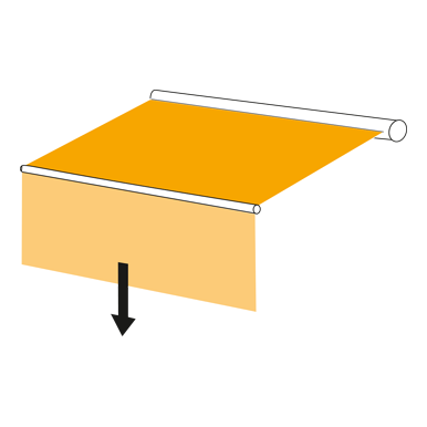 lambrequin enroulable