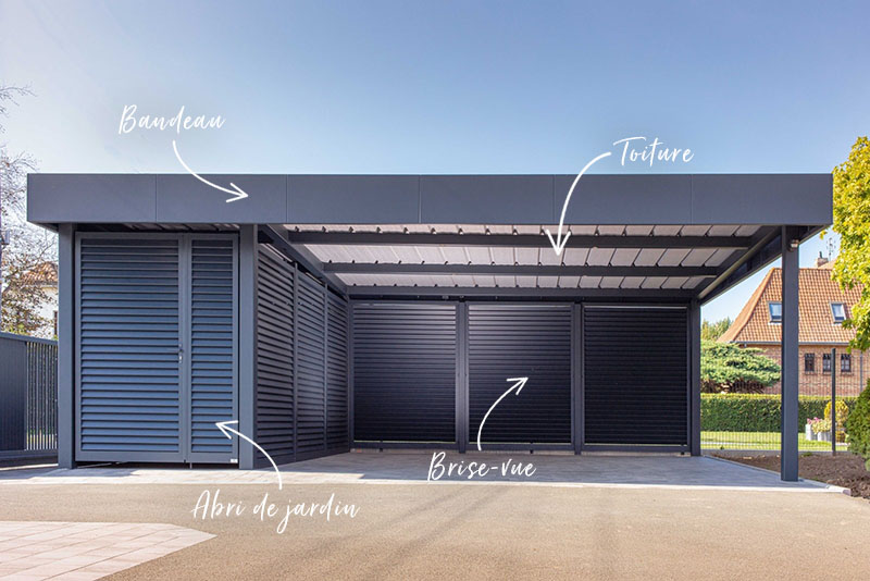 éléments et structure d'un carport