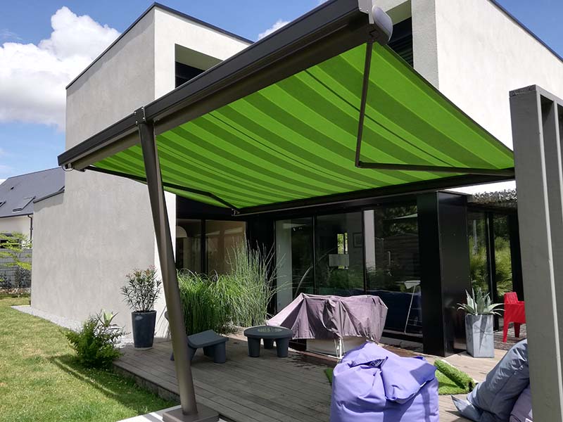 store banne parasol vert