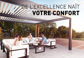 Pergolas bioclimatiques alu Komilfo : De l’excellence naît votre confort