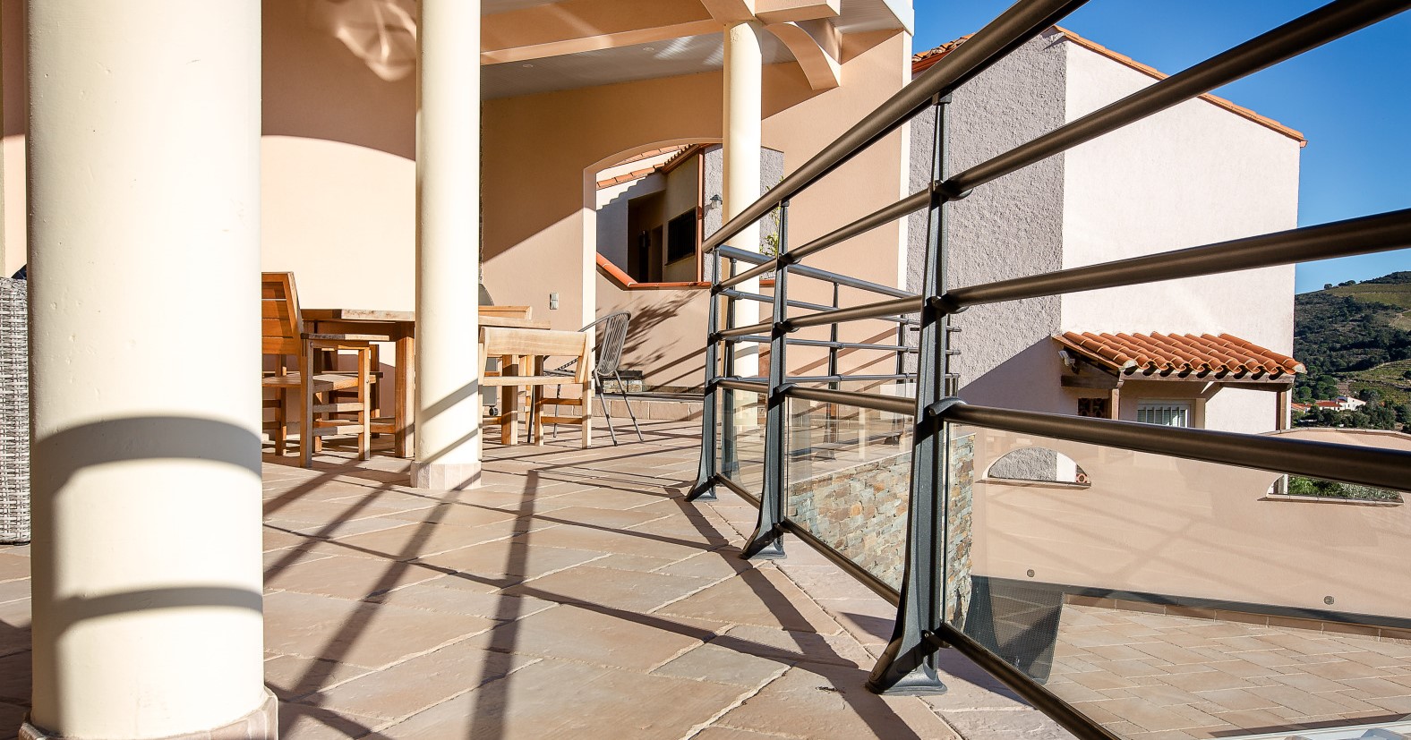 Garde-corps aluminium pour balcon et terrasse - Slider Komilfo