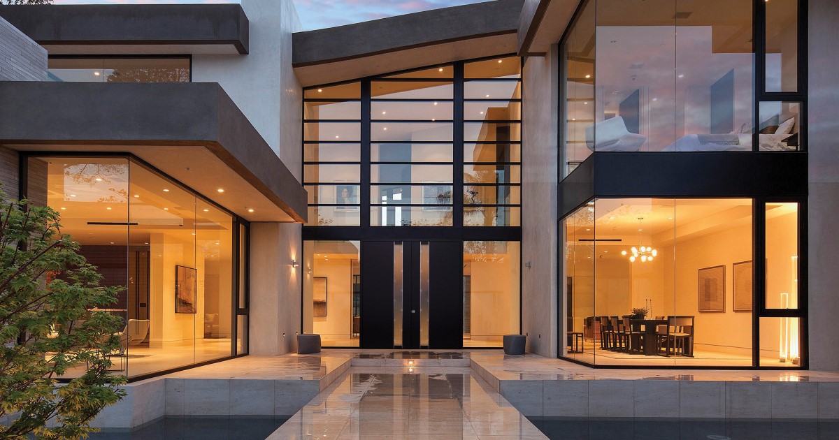 Porte d'entrée premium à double vantaux - Komilfo