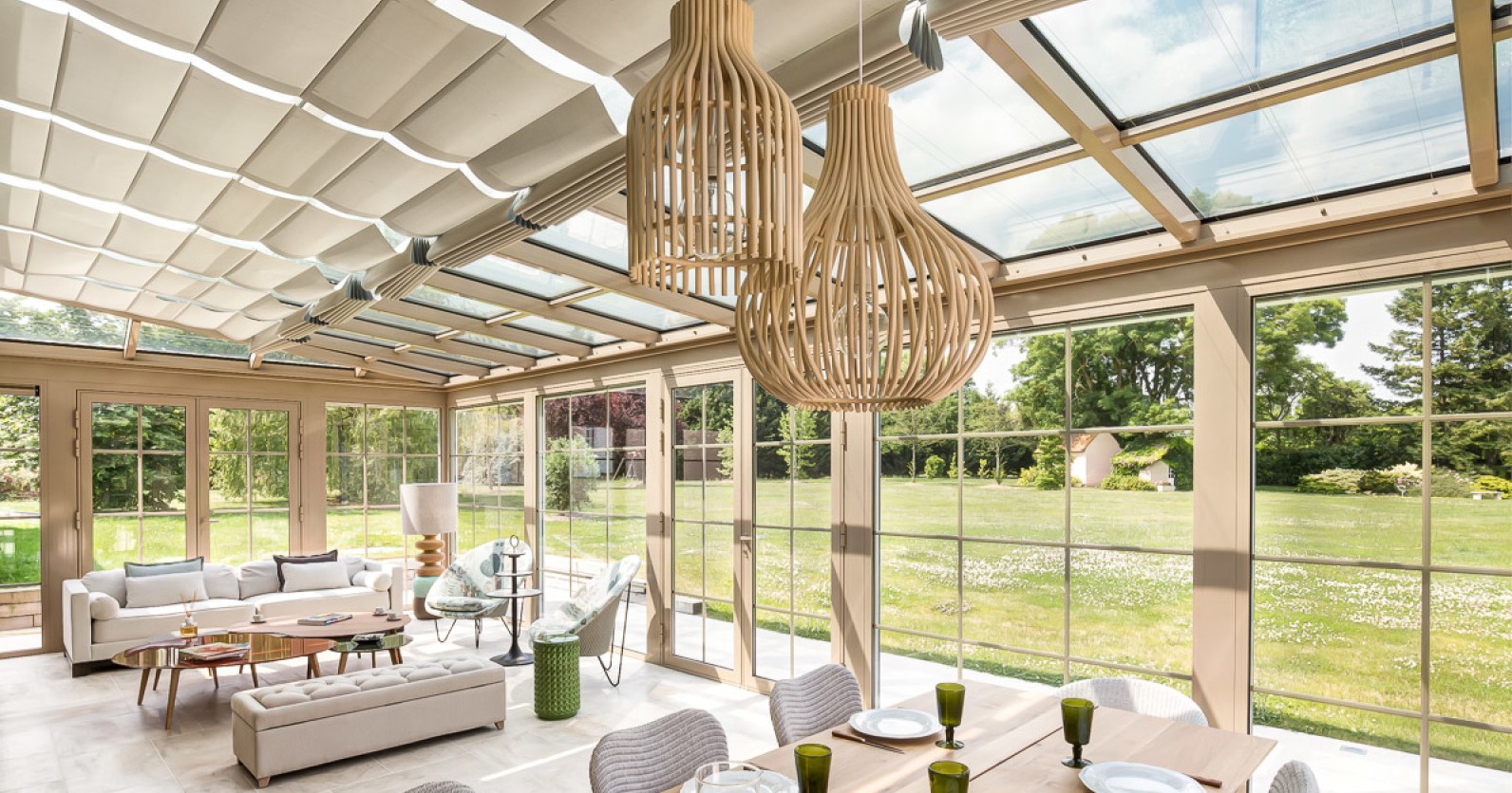 Store intérieur bateau sous-toiture de véranda - Komilfo