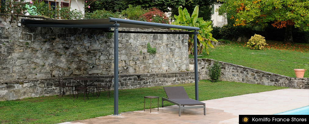 Pergola à toile enroulable Brustor - Komilfo France Stores