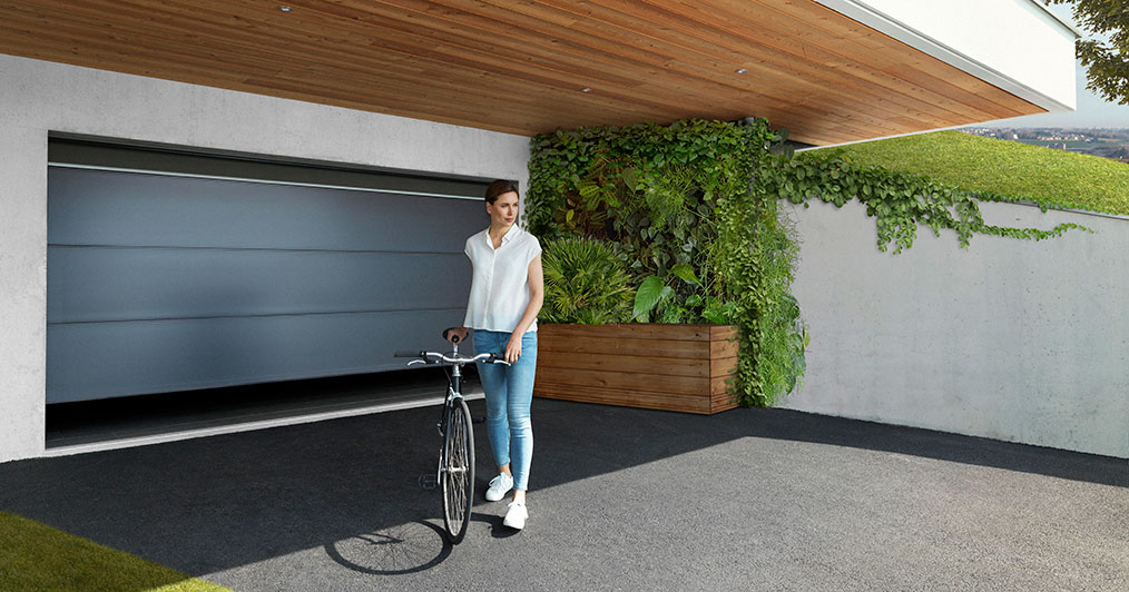 Porte de garage sectionnelle - Réalisation Komilfo