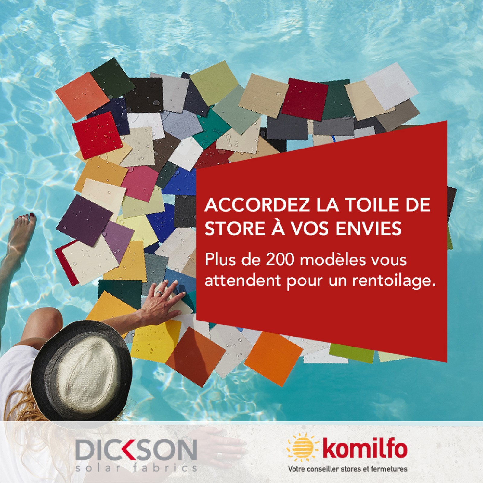 Votre artisan Komilfo, expert en rénovation de toiles de store