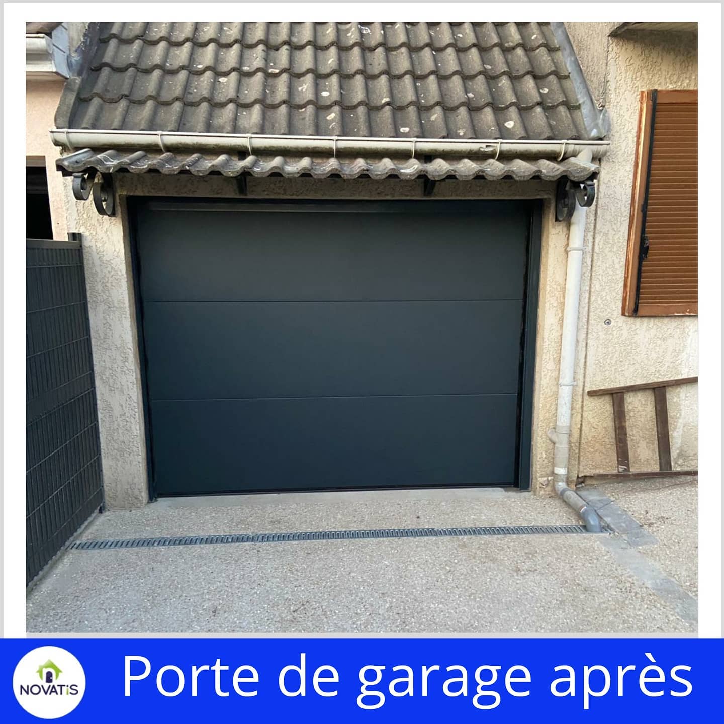 Porte de garage sectionnelle plafond