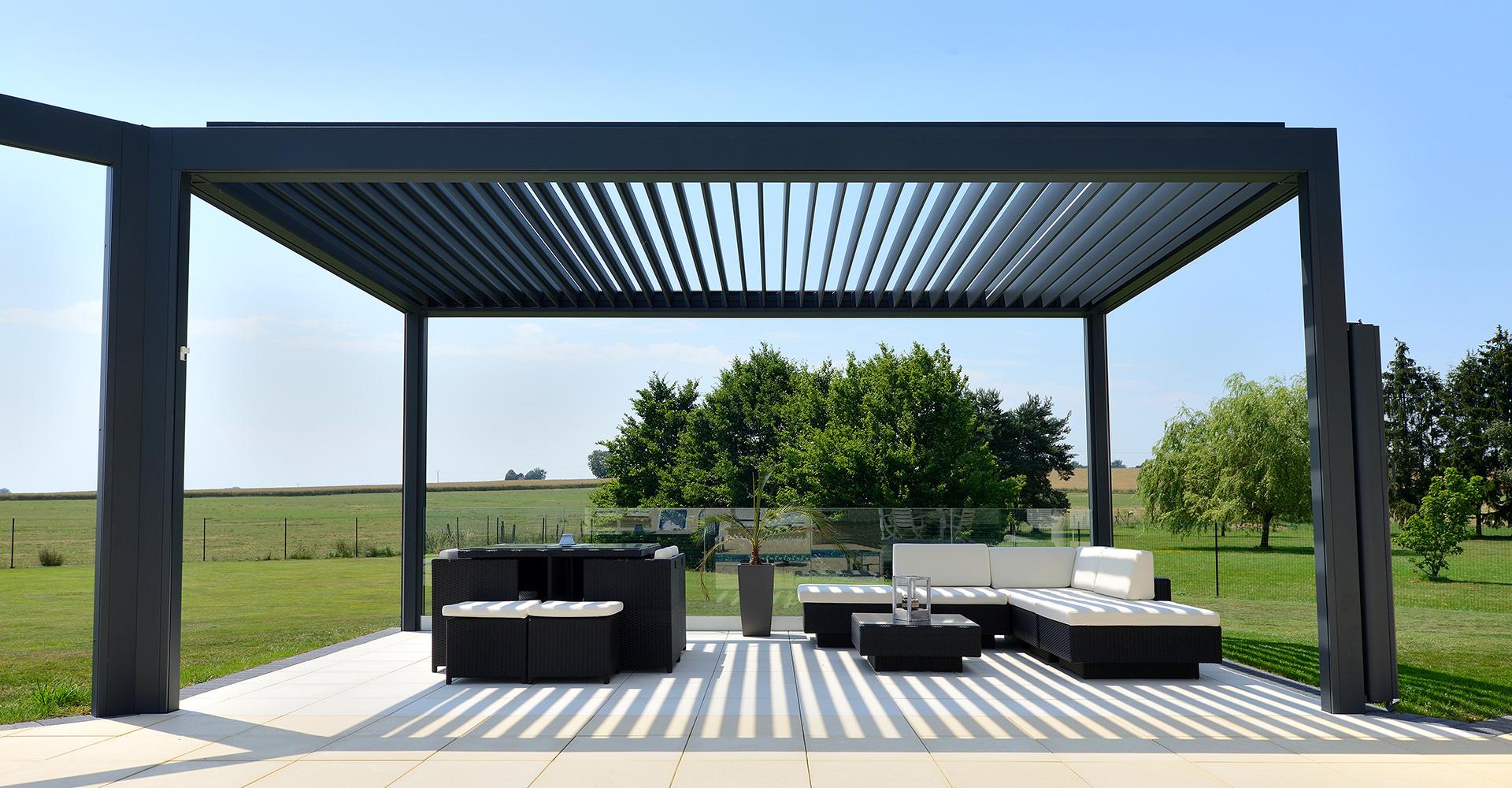 Pergola à lames orientables à Aix-en-Provence