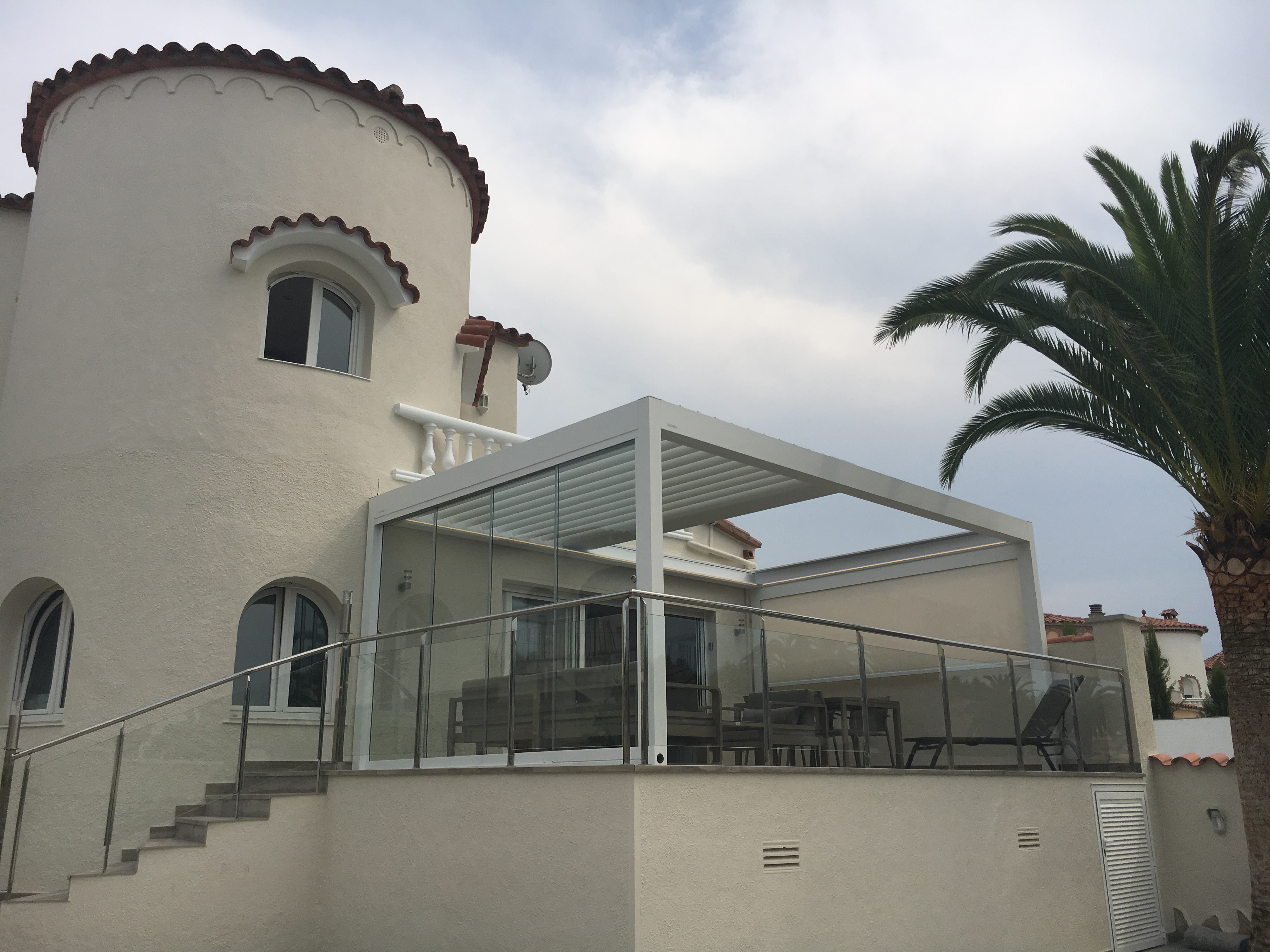 pergola sur terrasse en hauteur