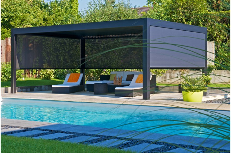 Pergola bioclimatique avec screen à Aix-en-Provence