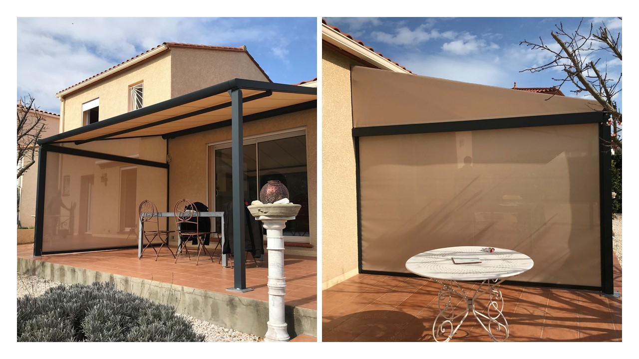 pergola avec screen zip