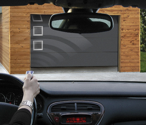 Portes de garage motorisées sur-mesure Komilfo