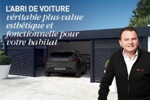 Carport aluminium installé par NovaStyle - Komilfo Saint-Omer