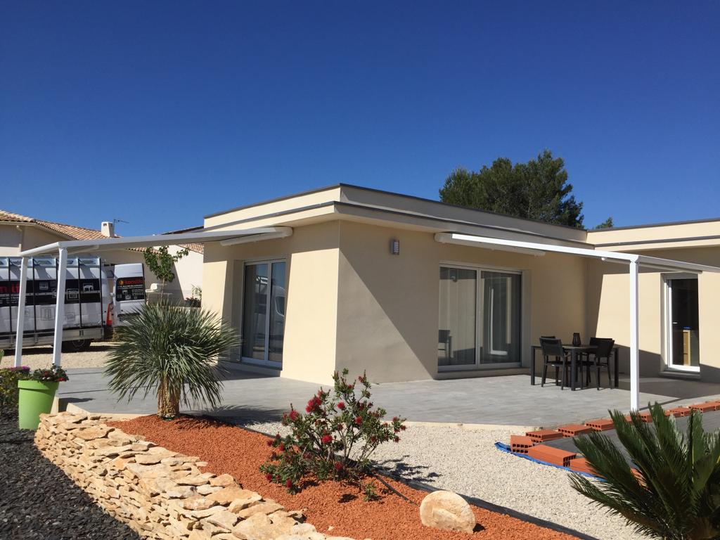 double store banne avec poteaux rétractables