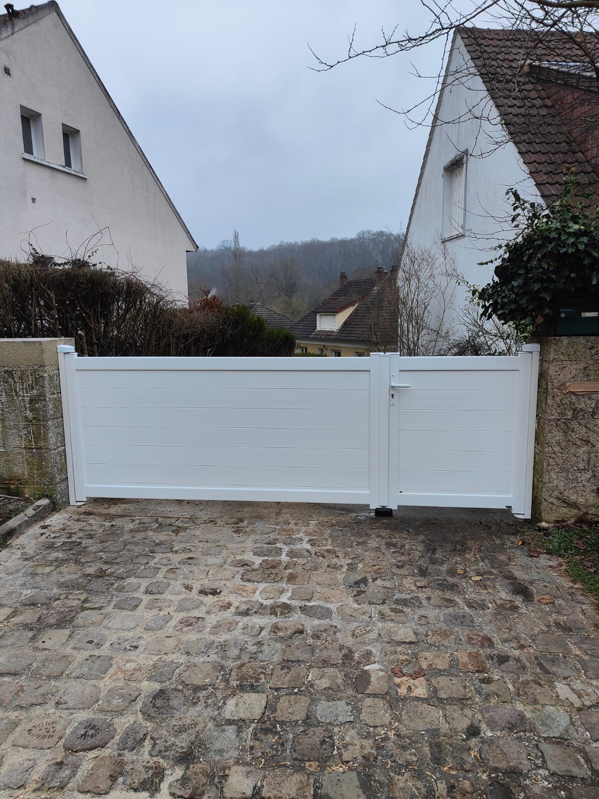 portail et portillon blancs
