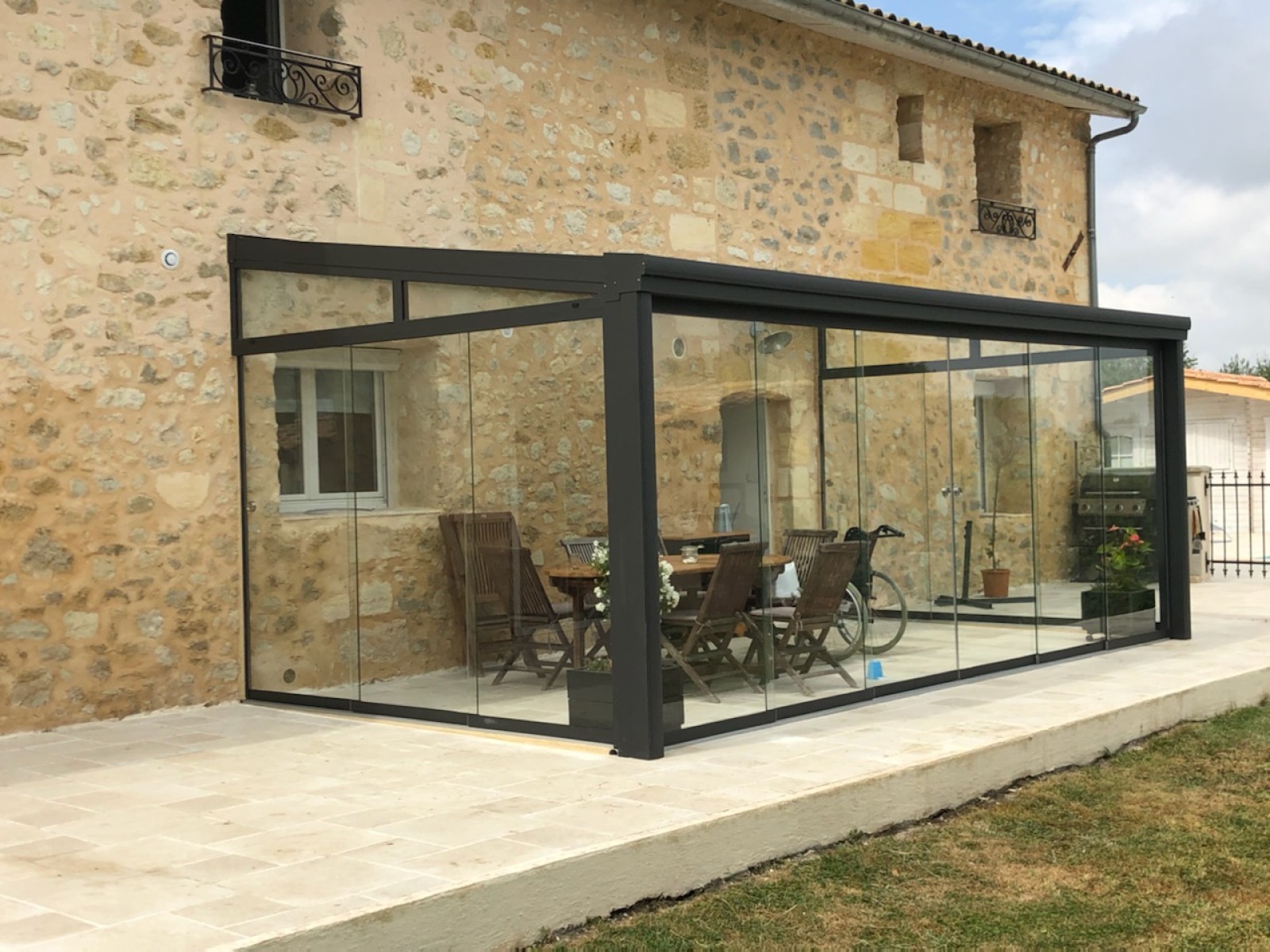 toit terrasse verre